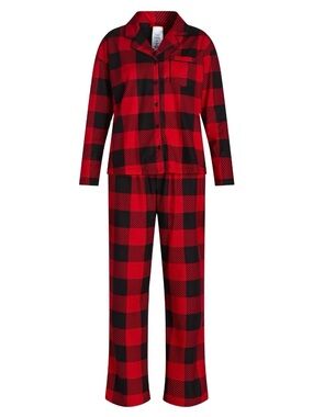 JOLLY JAMMIES VELOUR PLAID PAJAMAS - RED VARIOUS SIZES (NEW WITH TAGS) A26